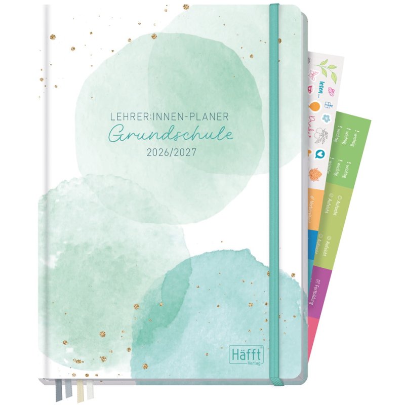 Häfft Watercolor Dots Teacher Planner, A4+, 2026/2027