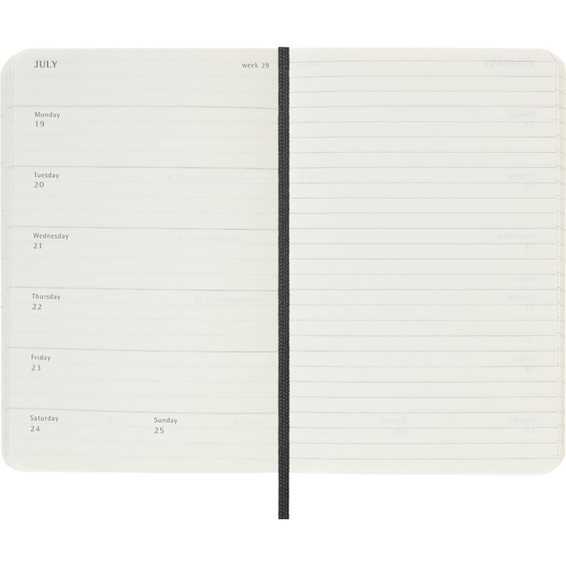 Moleskine agenda 18 months 2026/2027, weekly calendar, sapphire blue
