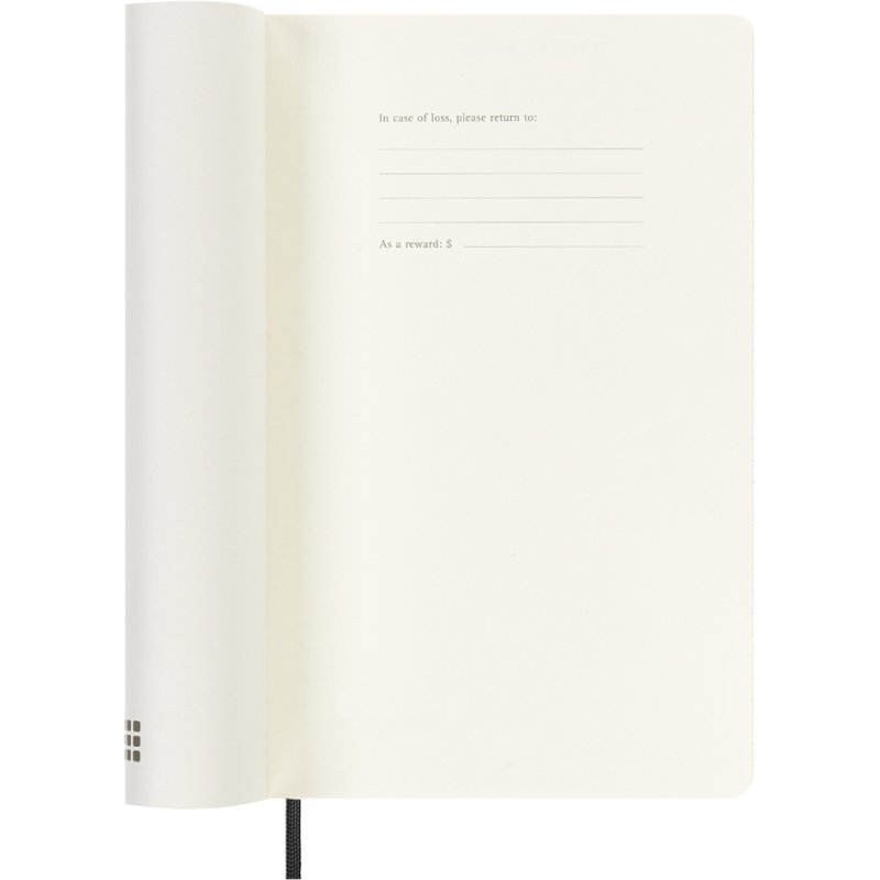 Moleskine calendrier hebdomadaire 18 mois 2026/2027, A5, bleu saphir