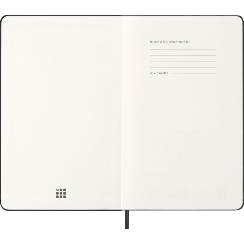 Moleskine calendrier hebdomadaire 2027, reliure rigide, 130 x 210 mm, noir