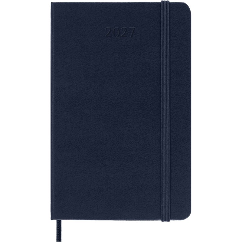 Moleskine agenda semainier 2027, couverture rigide P/A6, vert de myrte