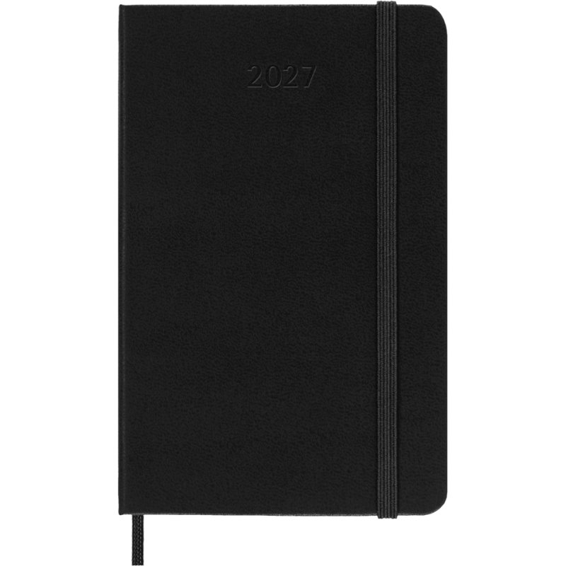 Moleskine agenda semainier 2027, couverture rigide P/A6, vert de myrte