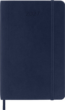 Moleskine dagkalender 12 maanden, softcover, zwart, 90 x 140 mm