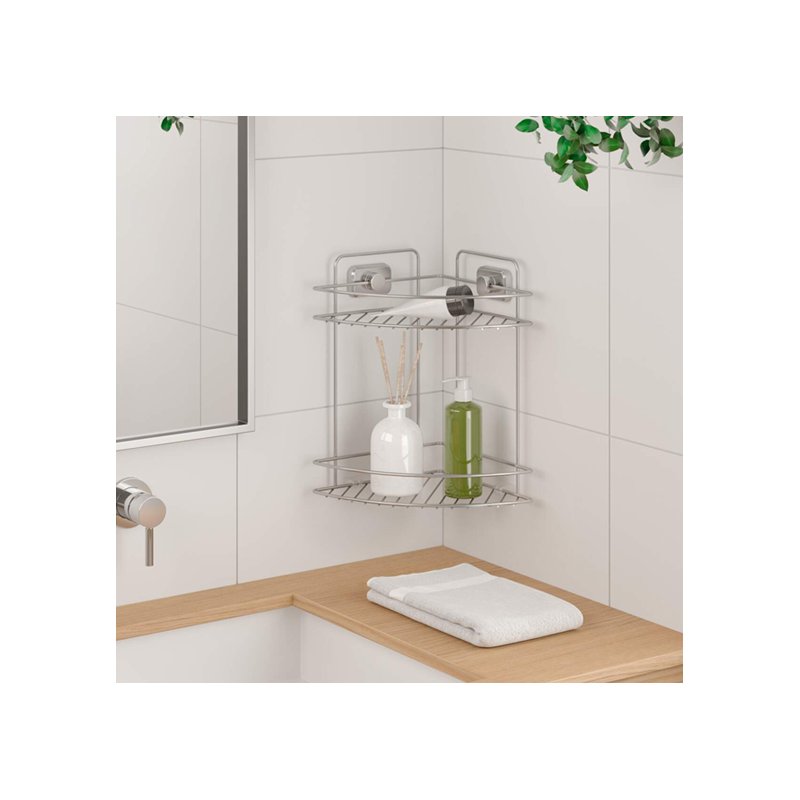 metaltex bevestigingssysteem VacuumFix H, matzwart, 2 zuighaken, kunststof