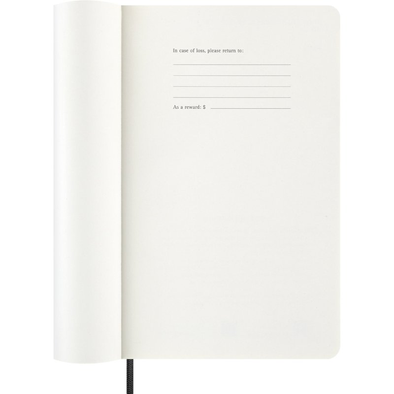 Moleskine weekkalender 2027, A5 softcover, zwart