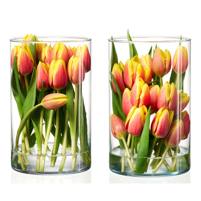Ritzenhoff & Breker vase à fleurs AMALIA, transparent, diamètre 140 mm, hauteur 220 mm