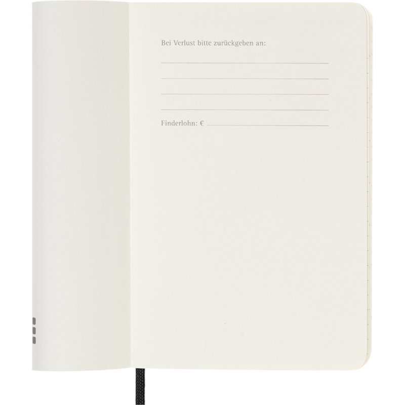 Moleskine zakagenda 12 Maanden, weekkalender P/A6, softcover, zwart