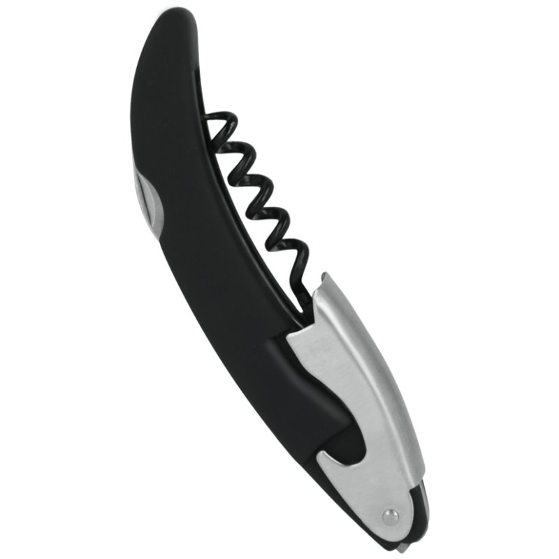 metaltex kelnermes Elite, 3-in-1, kurkentrekker/opener/foliesnijder, zwart/rood