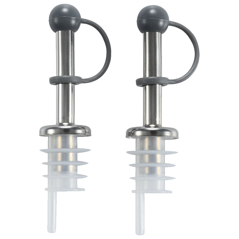 Metaltex Verseurs de bouteilles, acier inoxydable, bouchon PE, 2 pièces