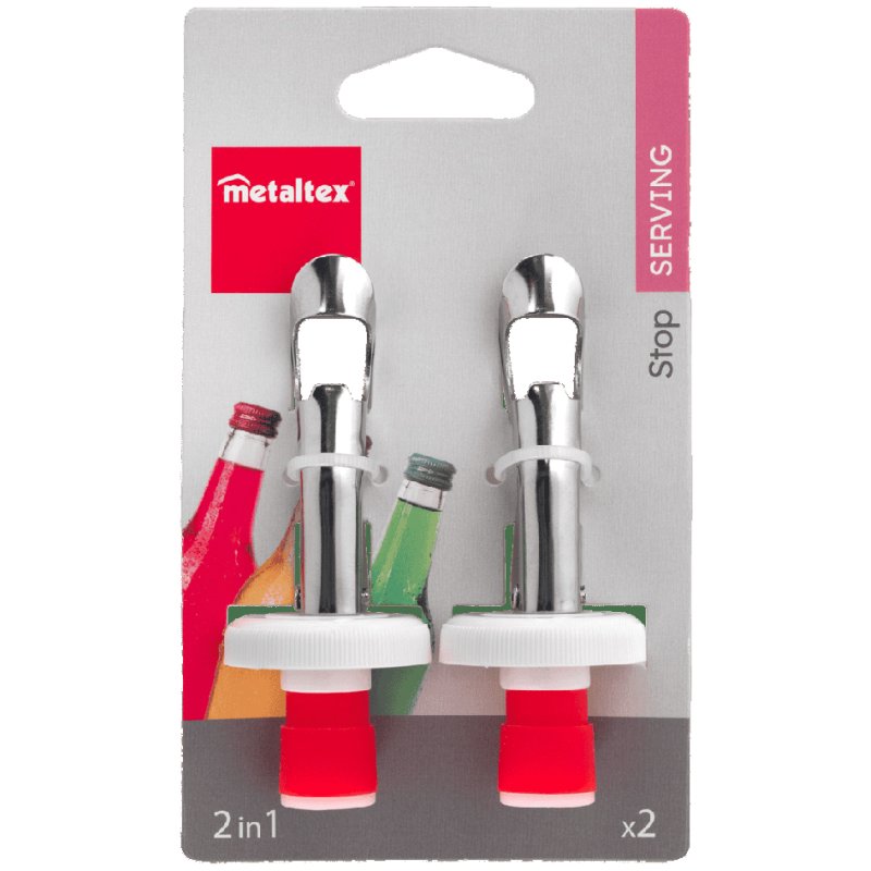 metaltex Fermeture excentrique, acier inoxydable, 2 pièces, diamètre 33 x 95 mm