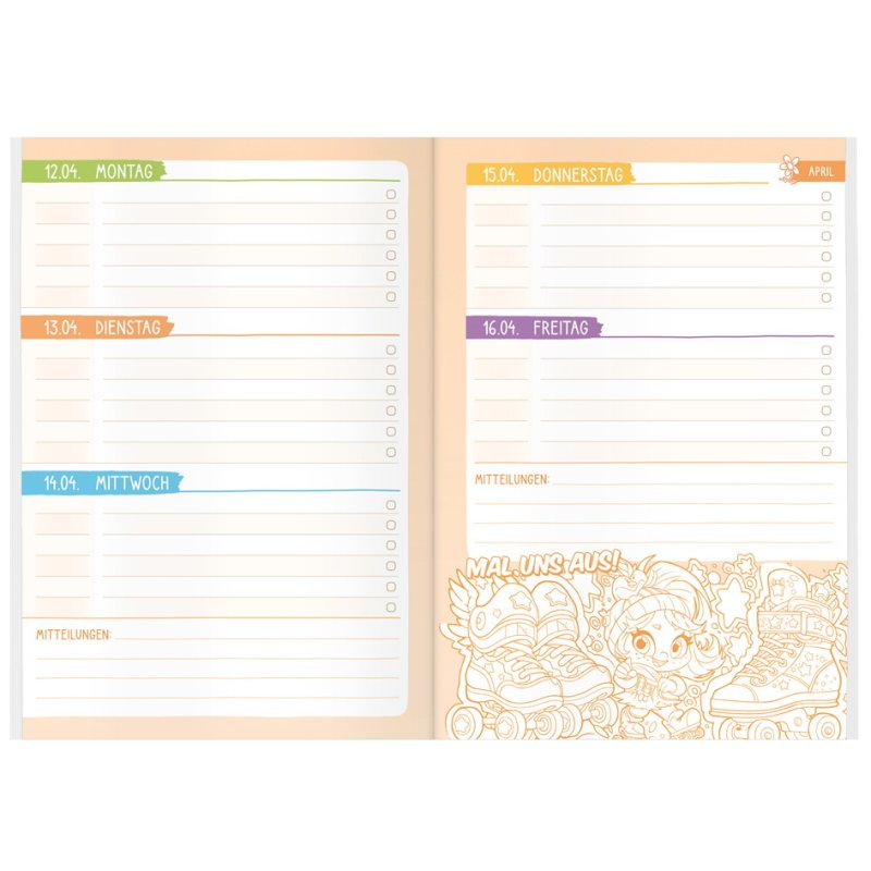 Häfft Lernfreunde Homework Planner, A5, school year 2026/2027, 112 pages