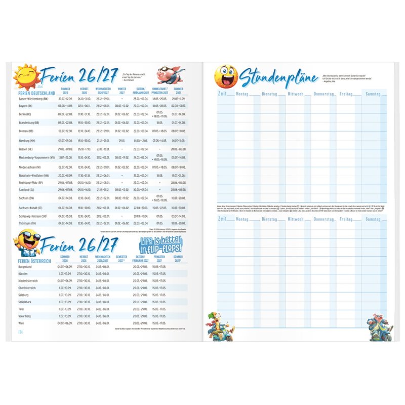 Häfft Das Original homework diary 2026/2027, A5, 176 pages