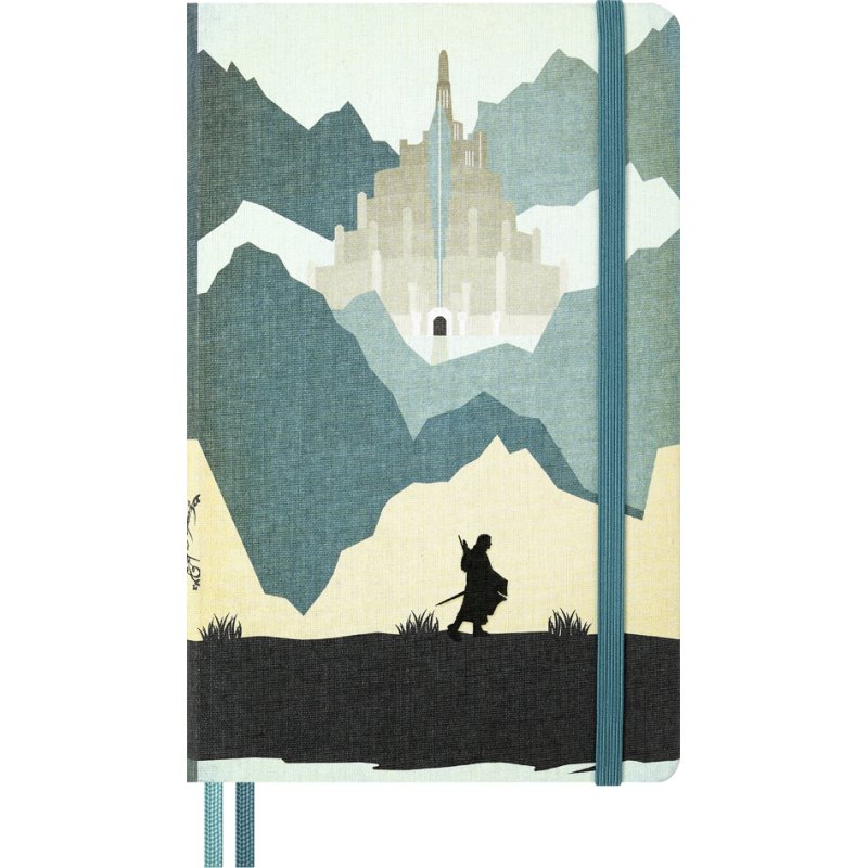 Moleskine carnet 'In de Ban van de Ring - Aragorn', couverture rigide, ligné, L/A5, 130 x 210 mm