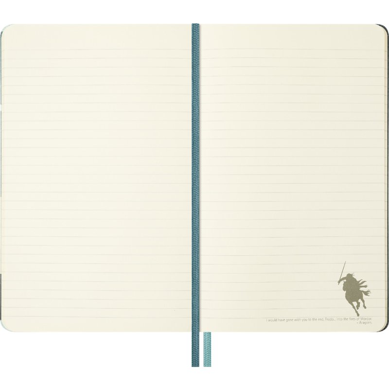 Moleskine carnet 'In de Ban van de Ring - Aragorn', couverture rigide, ligné, L/A5, 130 x 210 mm