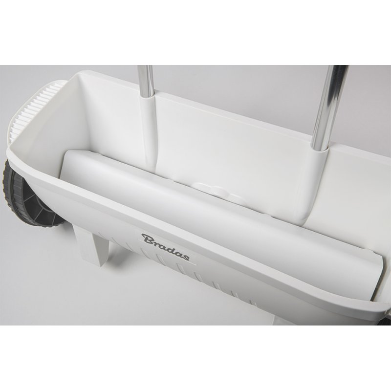 Bradas semoir, 12 litres, blanc/anthracite, plastique