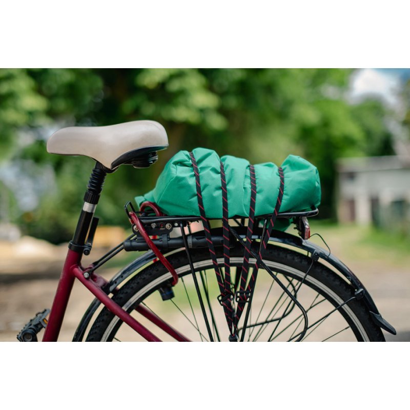 Bradas fiets spanband BUNGEE SPIDER HOOK, zwart/rood, 4 riemen met haken