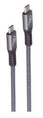 shiverpeaks USB 4.0 240W PRO aansluitkabel, USB-C, grijs, 1,0 m