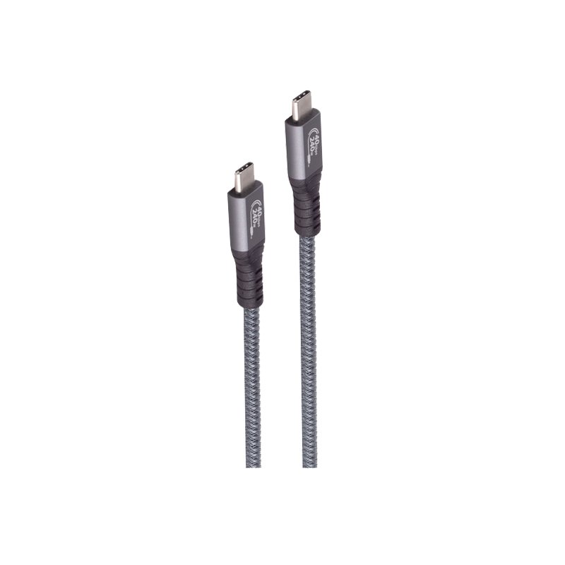 shiverpeaks Câble de connexion USB 4.0 240W PRO, USB-C, 2,0 m, gris