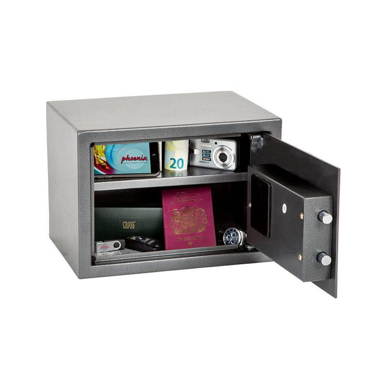 Phoenix coffre-fort DIONE SS0301E, serrure électronique, gris graphite, 16 litres