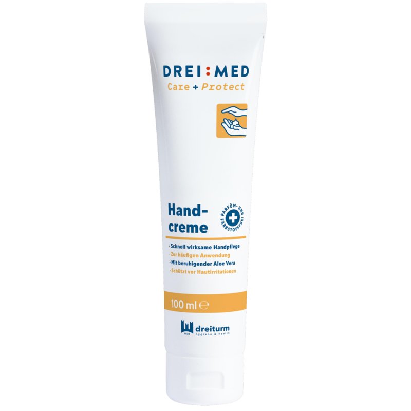 DREITURM crème pour les mains DREIMED Care + Protect, aloès vera, 100 ml