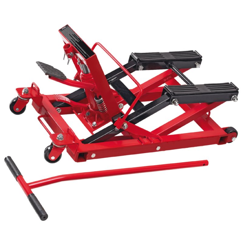 Cartrend cric de voiture, système hydraulique, 680 kg capacité de charge, rouge