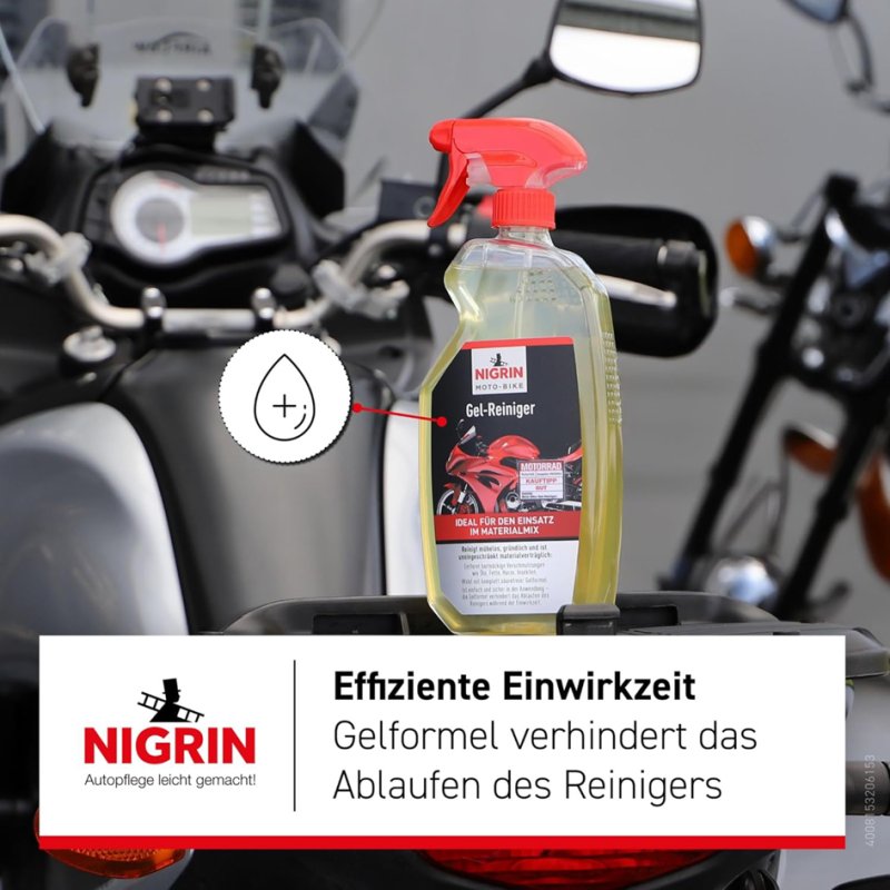 NIGRIN MOTO-BIKE wheel cleaner, 750 ml spray bottle, specially for motorcycles