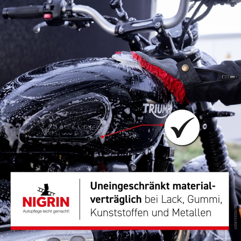 NIGRIN MOTO-BIKE wheel cleaner, 750 ml spray bottle, specially for motorcycles