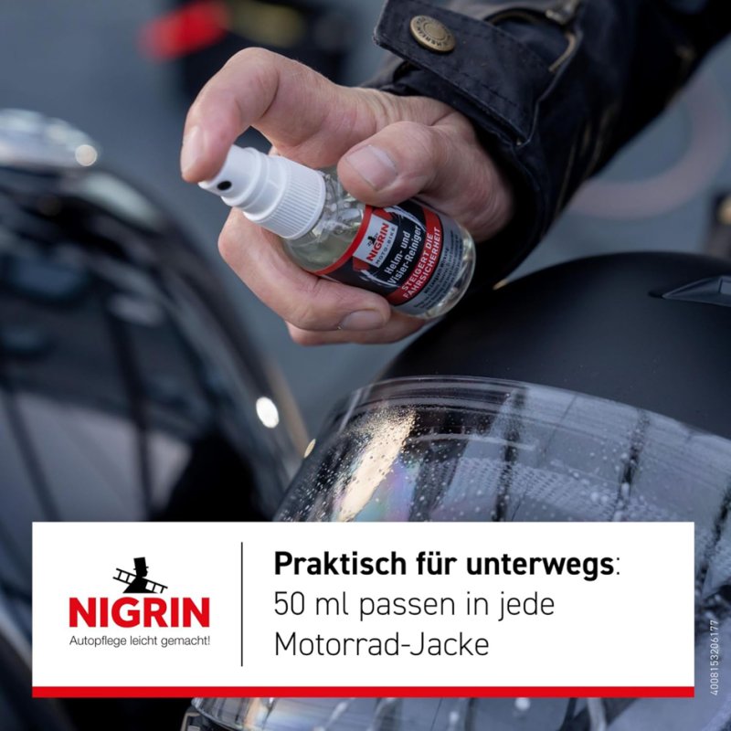 NIGRIN MOTO-BIKE helmet and visor cleaner, pump spray, 50 ml