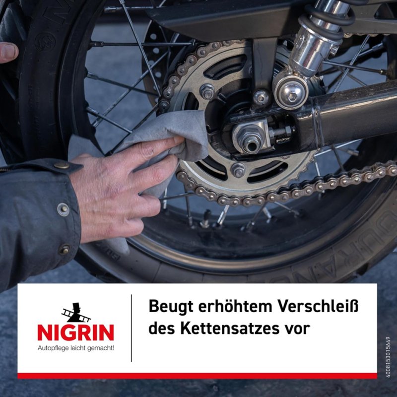NIGRIN MOTO-BIKE chain cleaner, 500 ml spray bottle, motorcycle