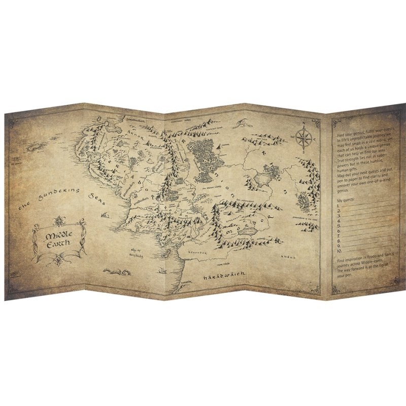 Moleskine carnet Le Seigneur des Anneaux Frodo + Sam, A5 ligné, couverture rigide