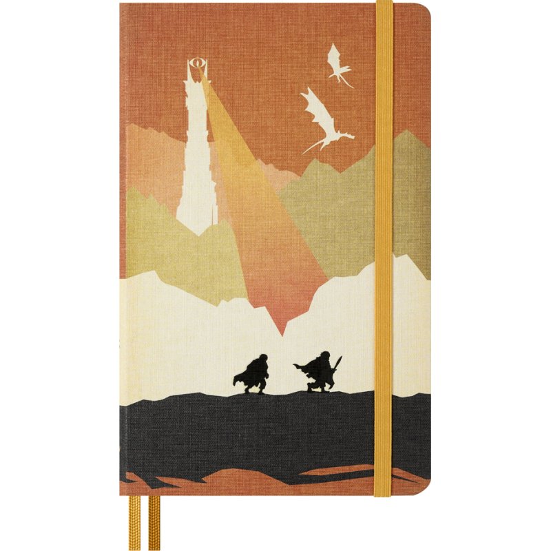 Moleskine carnet Le Seigneur des Anneaux Frodo + Sam, A5 ligné, couverture rigide
