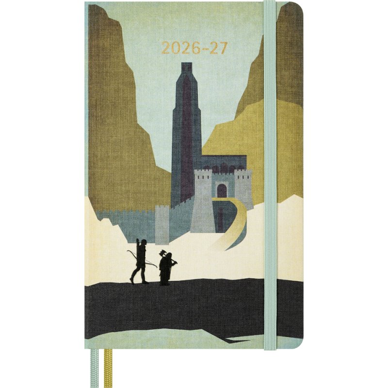 Moleskine agenda Le Seigneur des Anneaux 2026/2027, hardcover, calendrier hebdomadaire 18 mois