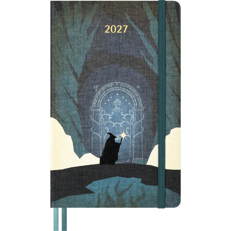 Moleskine boekagenda Herr der Ringe Gandalf 2027, hardcover, weekagenda 130x210 mm