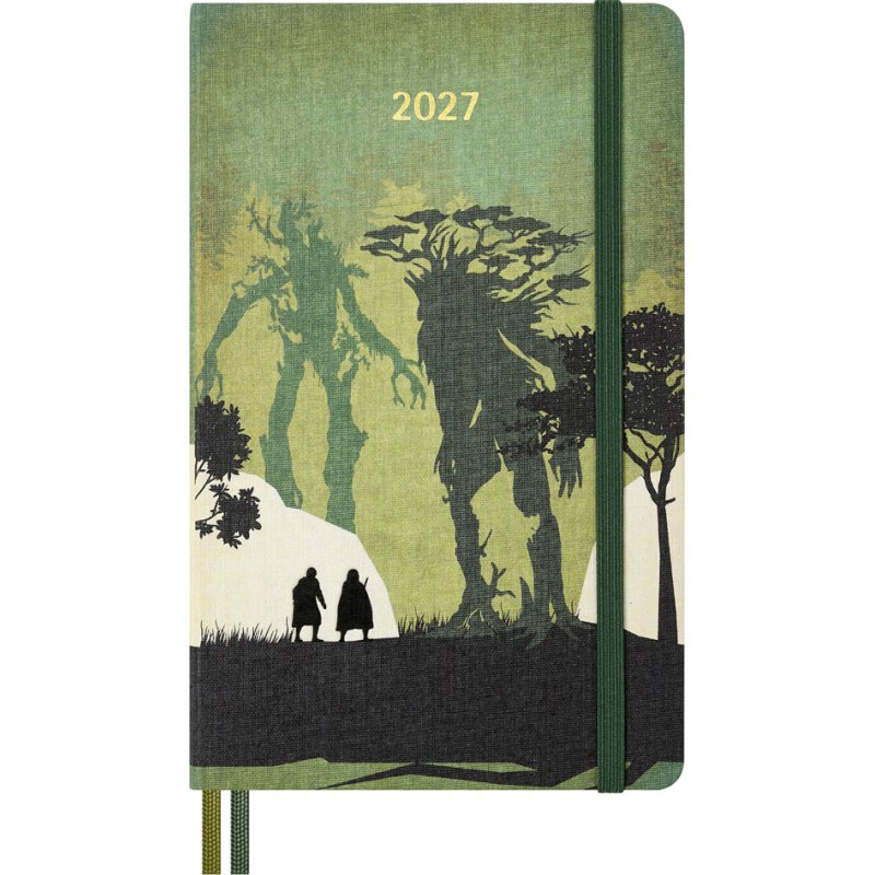 Moleskine dagkalender Herr der Ringe Merry+Pippin 2027, hardcover, 130x210 mm