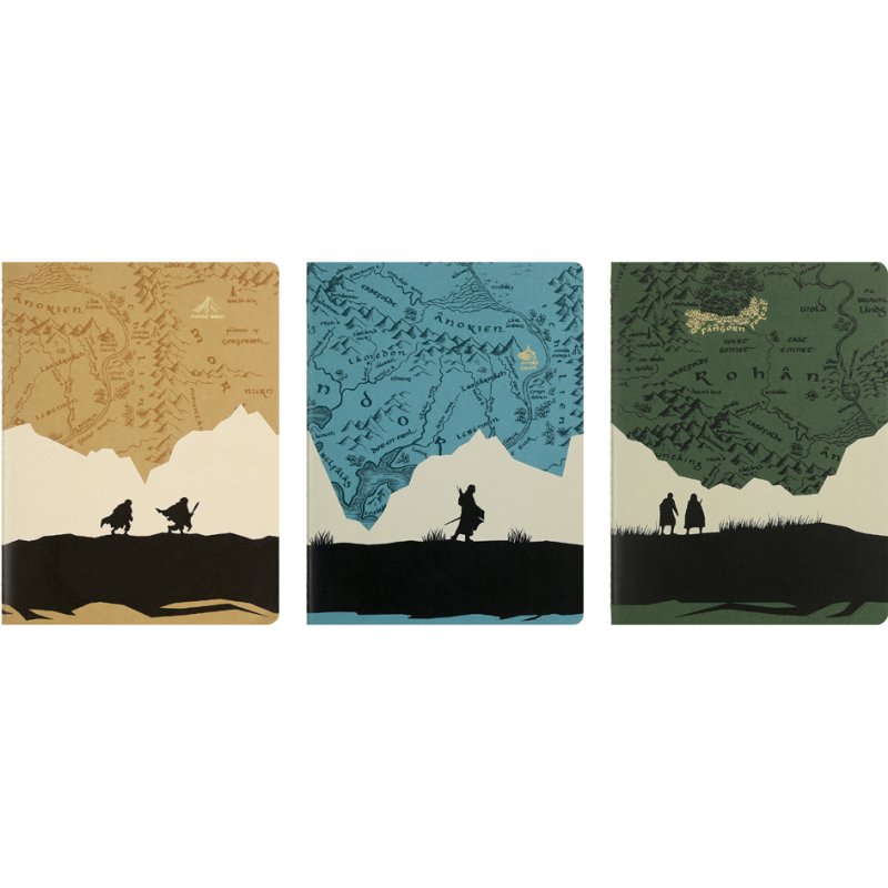 Moleskine Cahier Lord of the Rings notebooks, XL, 3 pieces, 60 sheets