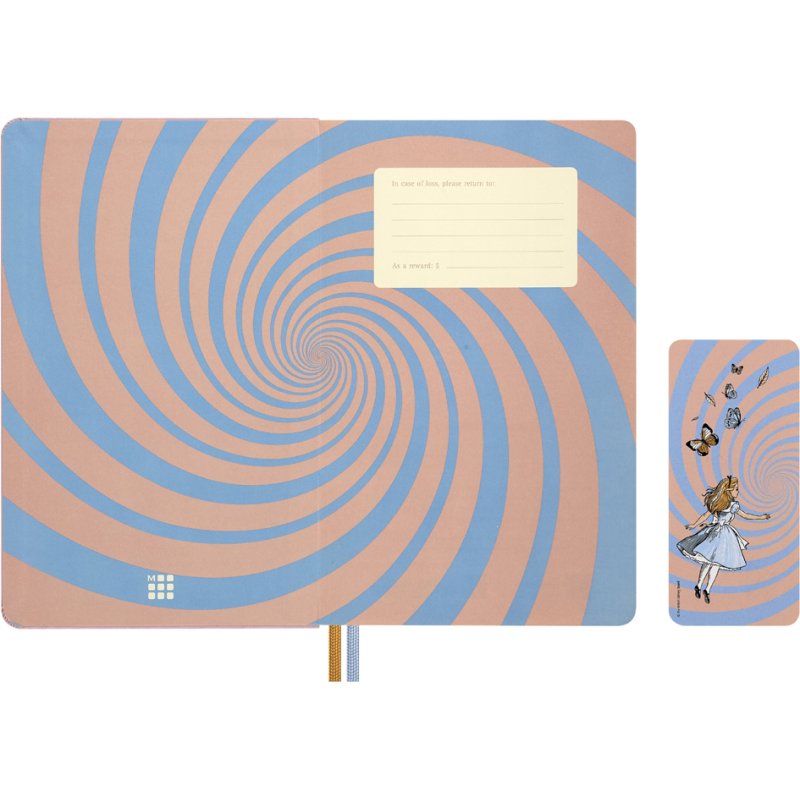 Moleskine notebook Alice in Wonderland, A5, lined, hardcover