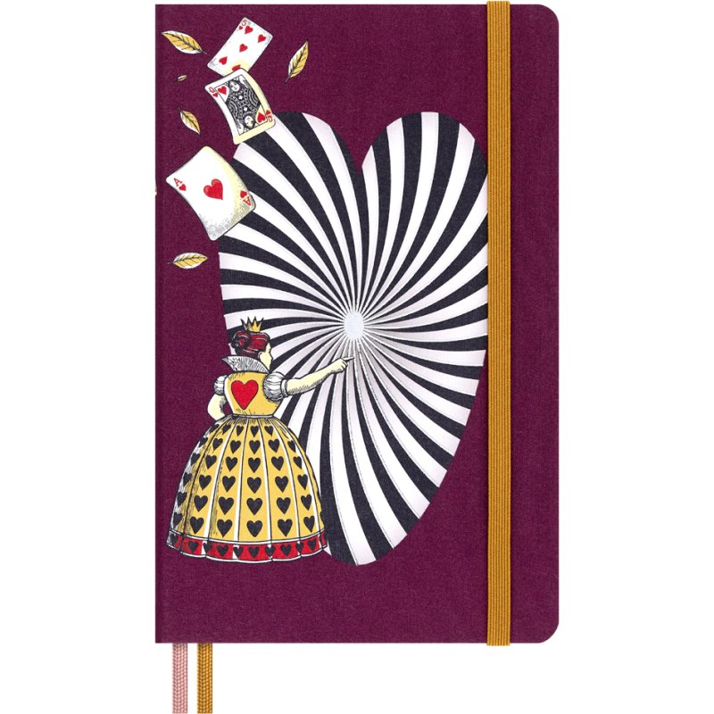 Moleskine notebook Alice in Wonderland, L/A5, blank, hardcover, 130 x 210 mm