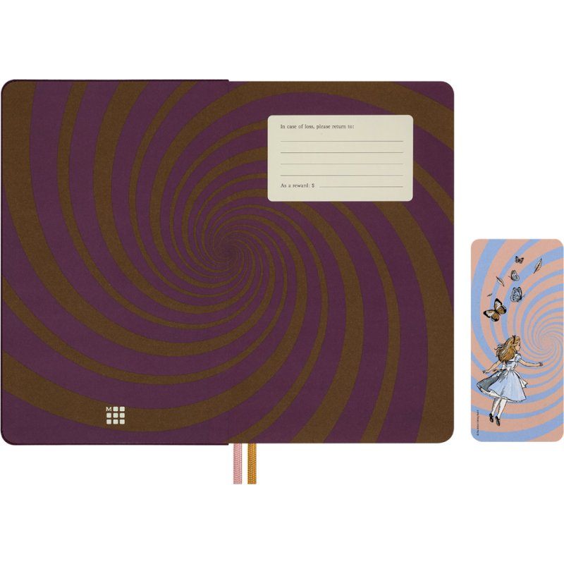 Moleskine notebook Alice in Wonderland, L/A5, blank, hardcover, 130 x 210 mm