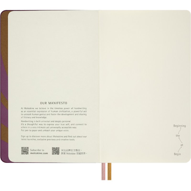 Moleskine notebook Alice in Wonderland, L/A5, blank, hardcover, 130 x 210 mm