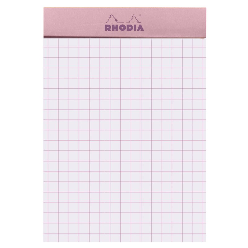 RHODIA bloc-notes No. 11, DIN A7, quadrillé, rose
