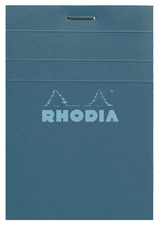 RHODIA notitieblok No. 11, DIN A7, geruit, pauweblauw