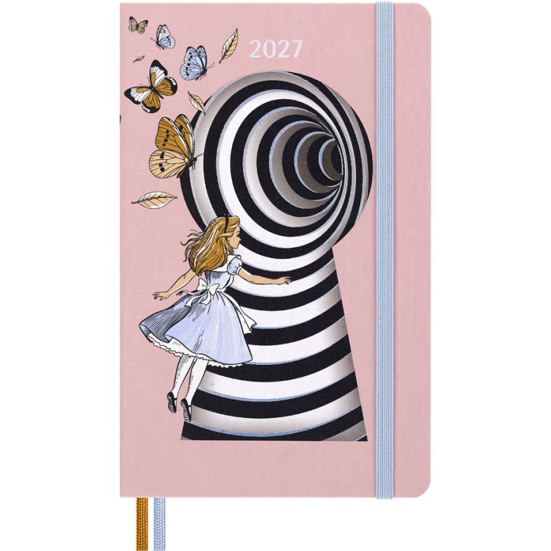 Moleskine Alice in Wonderland planner, weekly planner 2027, hardcover, 130x210 mm