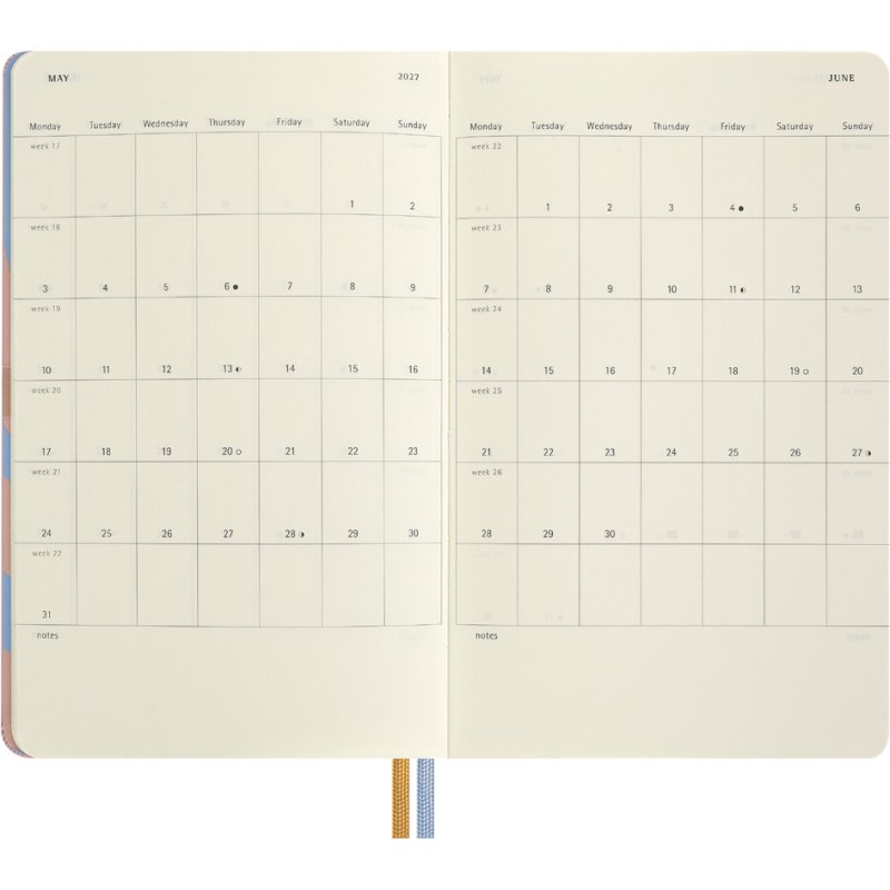 Moleskine Alice in Wonderland planner, weekly planner 2027, hardcover, 130x210 mm