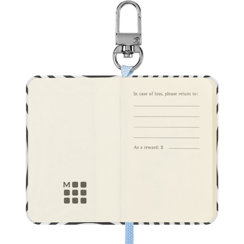 Moleskine mini-carnet Alice in Wonderland, porte-clés en coffret cadeau, 96 pages, 65x92 mm