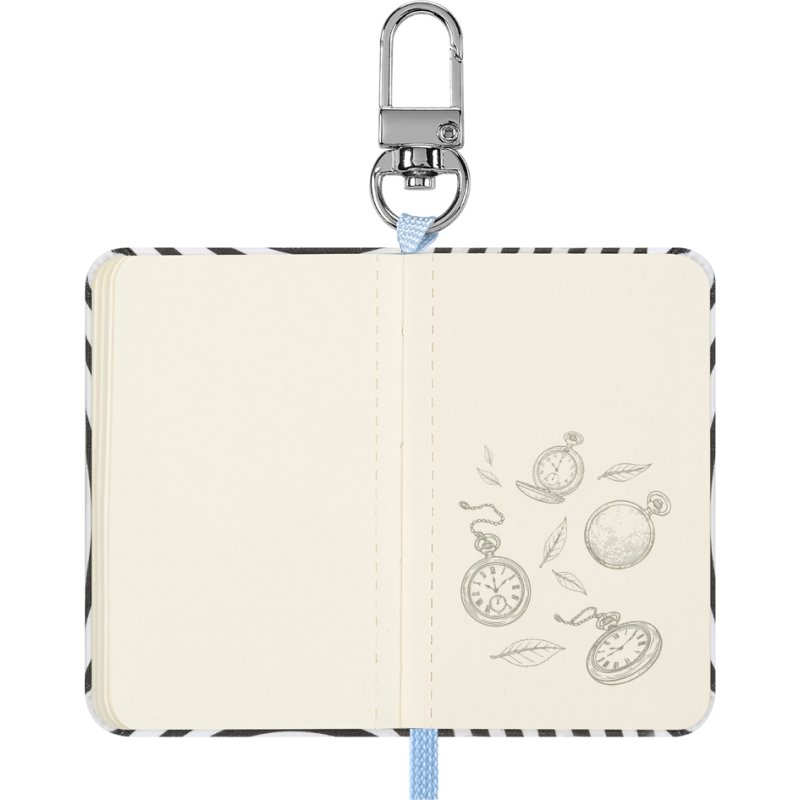 Moleskine mini-carnet Alice in Wonderland, porte-clés en coffret cadeau, 96 pages, 65x92 mm