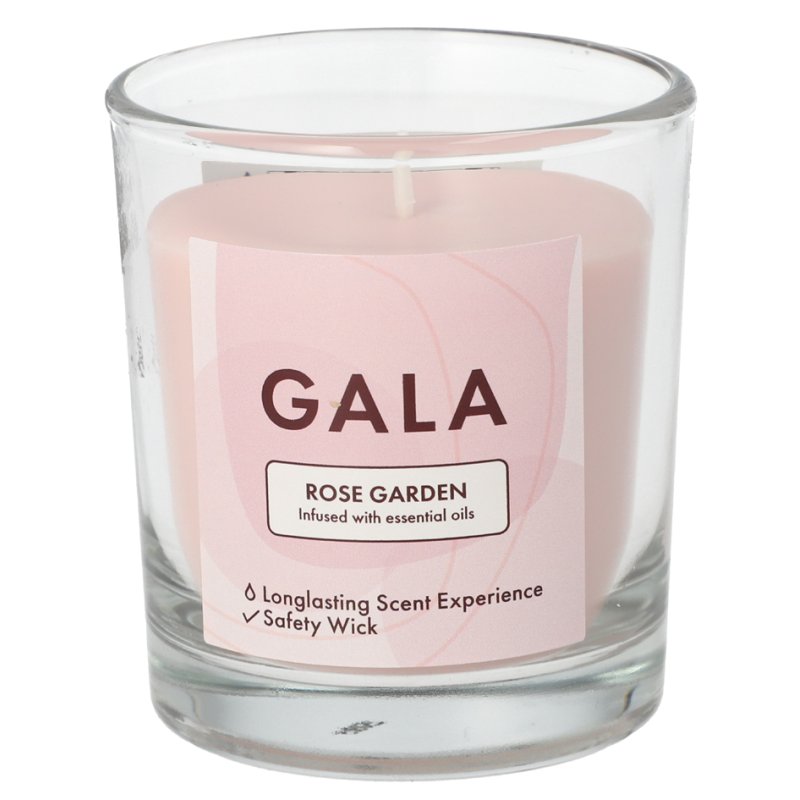 GALA bougie parfumée Wild Raspberry, parfum de framboise, paraffine avec huile de palme, 70 mm