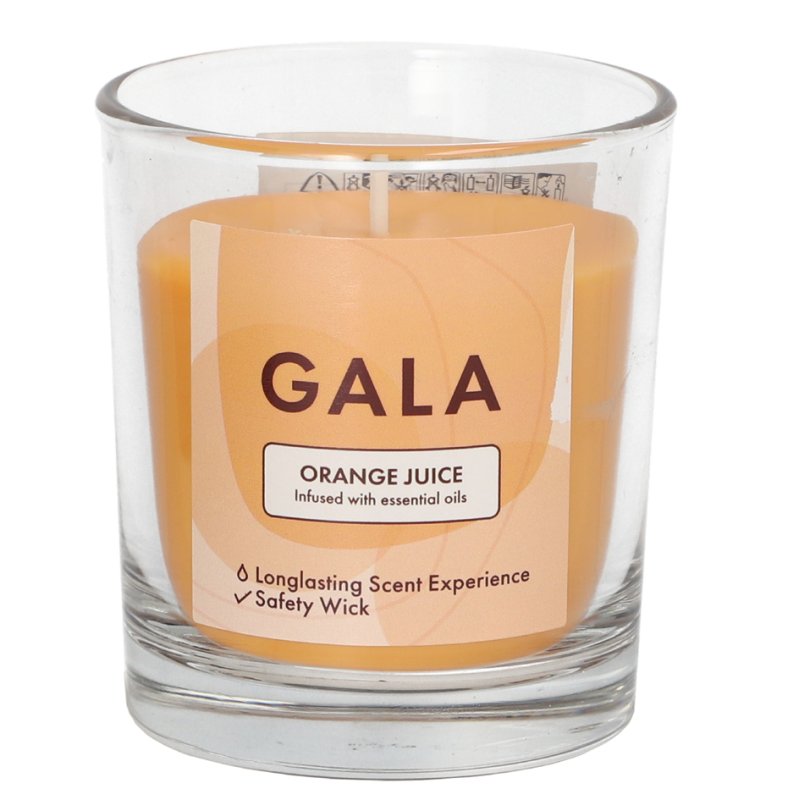 GALA bougie parfumée Wild Raspberry, parfum de framboise, paraffine avec huile de palme, 70 mm