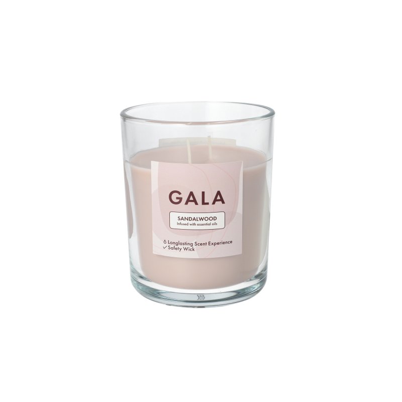 GALA bougie parfumée Wild Raspberry, parfum de framboise, paraffine avec huile de palme, 70 mm