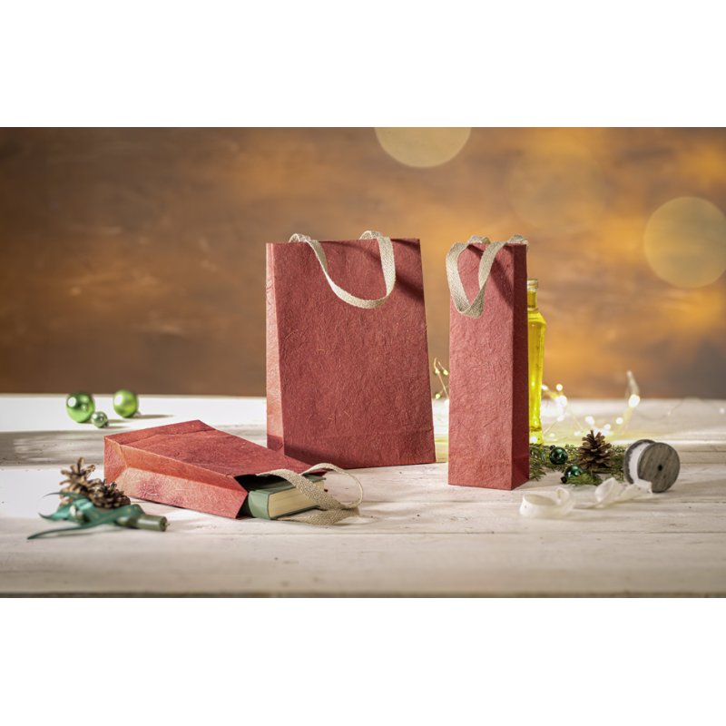 sigel flessentas Red Coco, jutevezelpapier, 250 g/m², rood