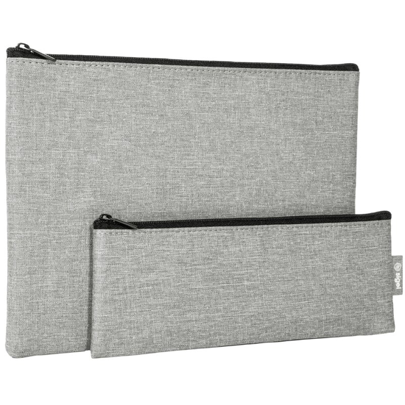 sigel Tas-organizer set, lichtgrijs, RPET, waterafstotend